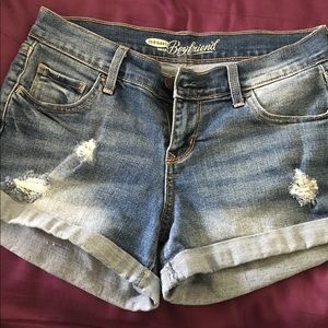 Distressed shorts